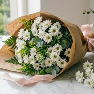 Букет | Білий крафт